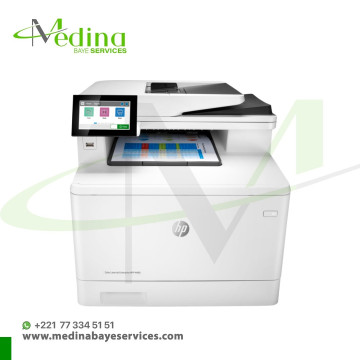 Imprimante multifonction couleur HP LaserJet Enterprise M480f – Rapide, sécurisée, Wi-Fi, impression recto verso automatique