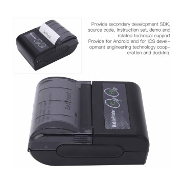 Mini imprimante thermique sans fil USB 57mm – Reçus & billets portables