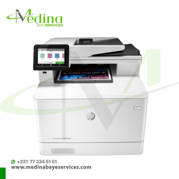 Imprimante multifonction HP Color LaserJet Pro M479fdw – Laser couleur Wi-Fi, USB, Duplex, A4 rapide et professionnelle