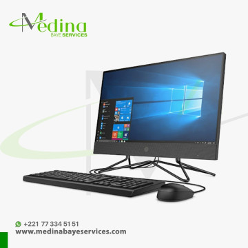 Ordinateur All-in-One HP 200 G4 – 21.5", 4 Go RAM, 1 To HDD – PC Bureau Compact