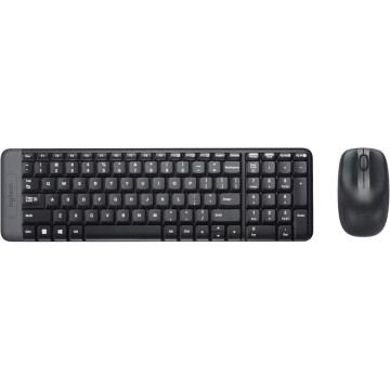 Clavier et souris sans fil Logitech MK220 Français AZERTY Noir – Compact, fiable et longue autonomie
