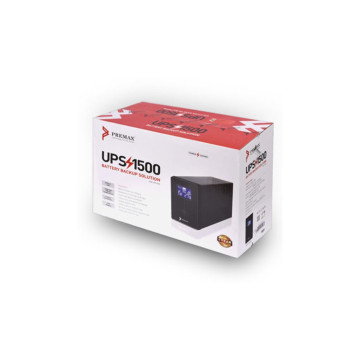 Onduleur Premax 1500VA PM-UPS1500 – Alimentation de Secours avec AVR pour PC et Équipements