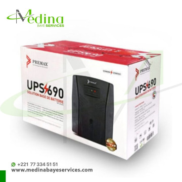 Onduleur Premax 690VA PM-UPS690 – Protection Électrique Fiable avec AVR pour PC et Équipements