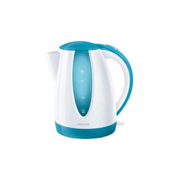 Bouilloire électrique Sencor SWK 1817TQ – 1,8L, 2000W, turquoise, arrêt automatique, socle 360°, design moderne et sécurisé