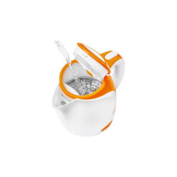 Bouilloire électrique Sencor SWK 1503OR – 1,5L, 2000W, Design Orange Rétro, Chauffe Rapide, Sécurité Triple