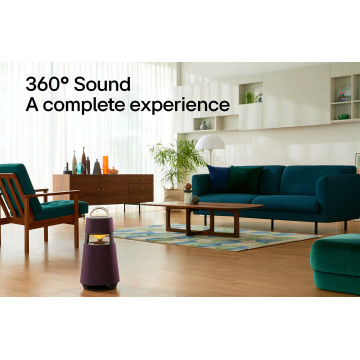 Haut-parleur Bluetooth LG Xboom 360 RP4 – Son 360°, LED Ambiance, 10h d’Autonomie, Design Premium