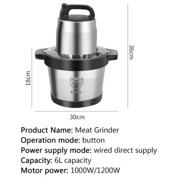 Hachoir à viande électrique en acier inoxydable ZS-G56 – Puissant, Précis et Durable
