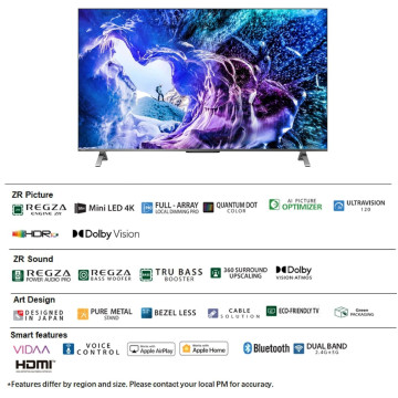 Toshiba M650ME 65" – TV Mini-LED 4K UHD Smart avec Dolby Vision & Google TV