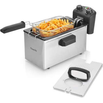 Friteuse électrique SOKANY 3,5L WJ-800 – Puissante, familiale et facile à nettoyer