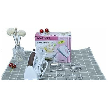 Batteur portatif Scarlett HE-133 – 100W, 7 vitesses – Mélangeur multifonction rapide et compact