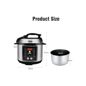 Autocuiseur électrique Silver Crest MES6817 6L - Cuisson rapide et intelligente en inox