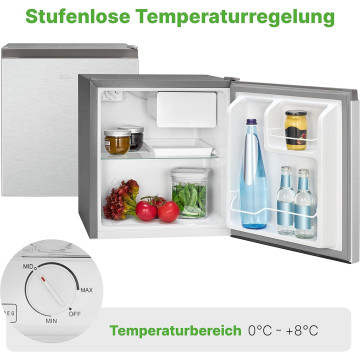 Réfrigérateur Bomann 50L KB 340.1 - Encastrable, 1 Porte, Inox, Compact