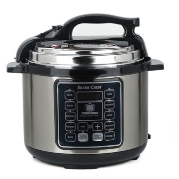 Autocuiseur électrique SilverCrest 8 Litres CFXB80 - Multifonction, Grande capacité, Inox, Cuisson rapide