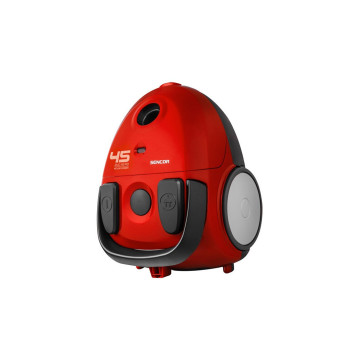 Aspirateur avec Sac Sencor SVC 45RD-MEG2 – Puissant, Silencieux, Léger, Filtration HEPA – 850W Rouge Métallisé