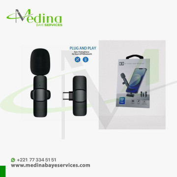 Micro Cravate Sans Fil K9-C | USB-C pour Android – Idéal Vlog & Interview