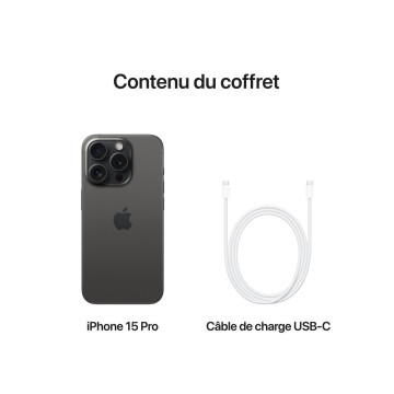 Apple iPhone 15 Pro 256 Go – Smartphone Haut de Gamme, Performances et Élégance