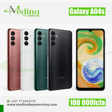 Samsung Galaxy A04s – 6.5", 64 Go de stockage, 4 Go de RAM