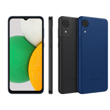 Samsung Galaxy A03 Core – Écran 6.5", 32 Go, 2 Go de RAM, Caméra 8 MP + 5 MP