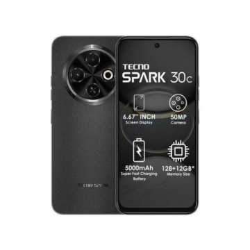 Tecno Spark 30C – 6.67", 128 Go de ROM, 4 Go de RAM, Caméra 50 MP, 5000 mAh, Dual SIM