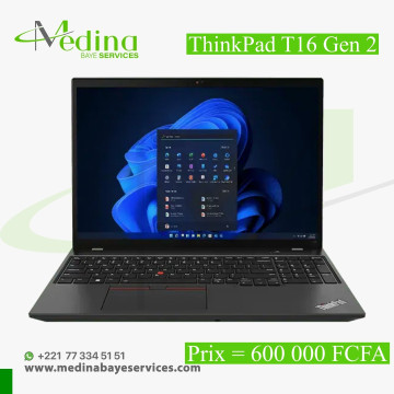 Lenovo ThinkPad T16 Gen 2 – Core i5 13ᵉ Gen, 16Go RAM, 256Go SSD, Écran 15,6” FHD